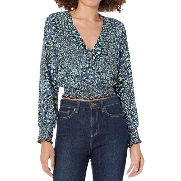 NWT BCBGeneration Floral Crop Top - Picture 2 of 16